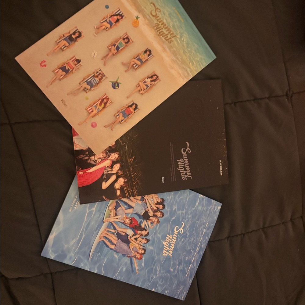 TWICE: Summer Nights album:  Set of 3